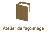 icone-atelier-de-faconnage Façonnage à l'imprimerie du Potier dans le 93